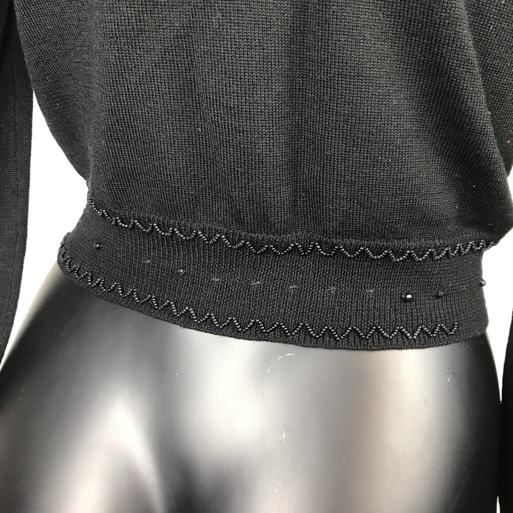 The Limited Black Bead Cardigan Sweater Small - Picture 6 of 8